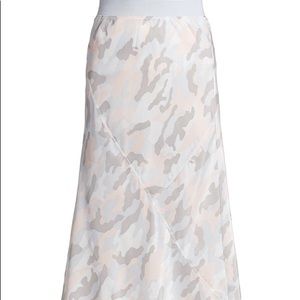 New silk midi skirt